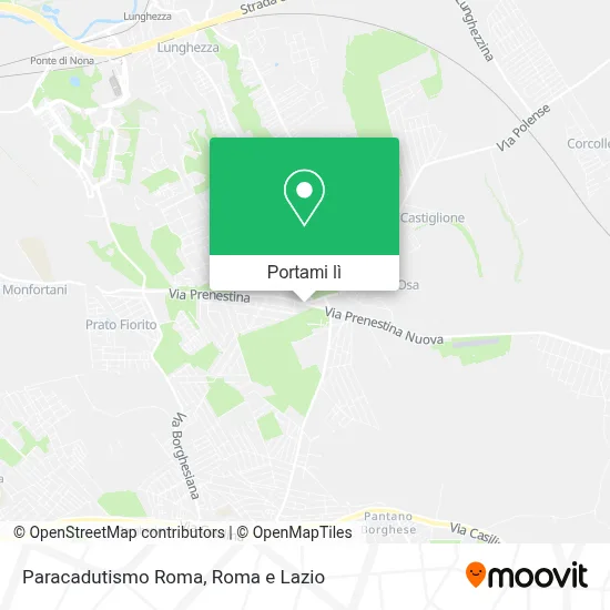 Mappa Paracadutismo Roma