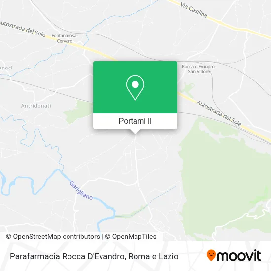 Mappa Parafarmacia Rocca D'Evandro