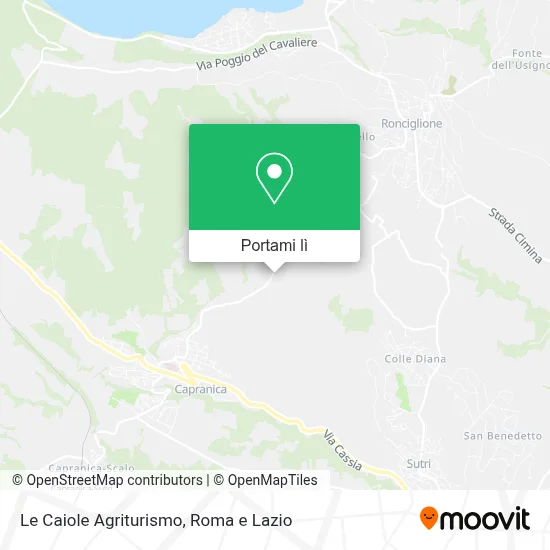 Mappa Le Caiole Agriturismo