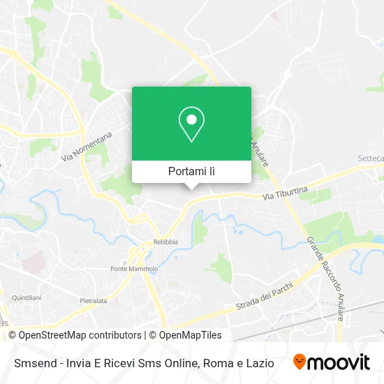 Mappa Smsend - Invia E Ricevi Sms Online