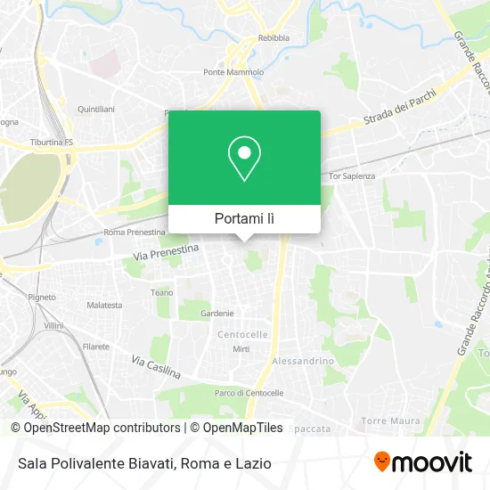 Mappa Sala Polivalente Biavati