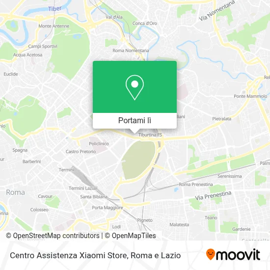 Mappa Centro Assistenza Xiaomi Store
