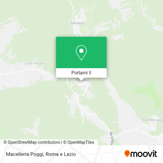 Mappa Macelleria Poggi