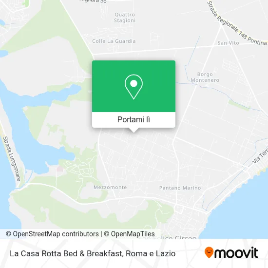 Mappa La Casa Rotta Bed & Breakfast