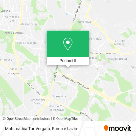 Mappa Matematica Tor Vergata