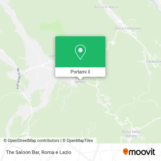 Mappa The Saloon Bar