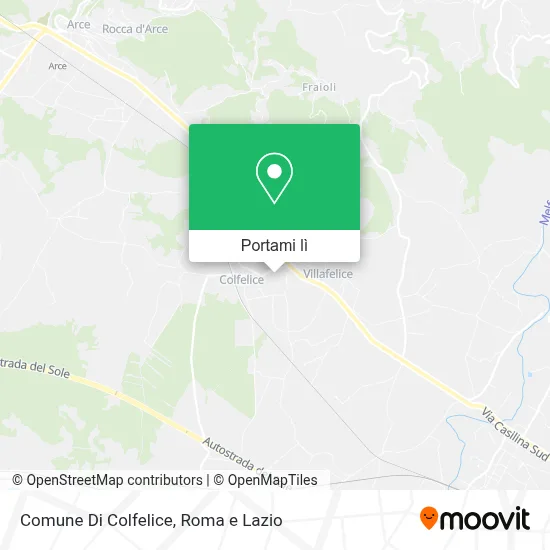 Mappa Comune Di Colfelice