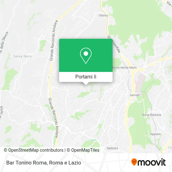 Mappa Bar Tonino Roma