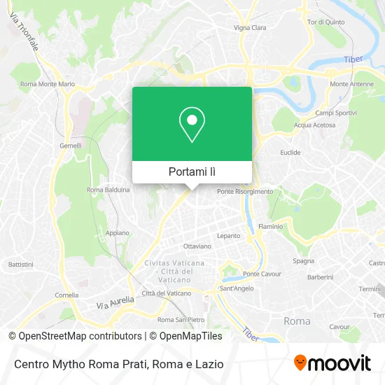 Mappa Centro Mytho Roma Prati