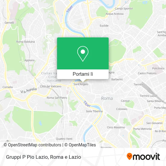 Mappa Gruppi P Pio Lazio