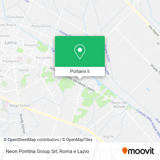 Mappa Neon Pontina Group Srl