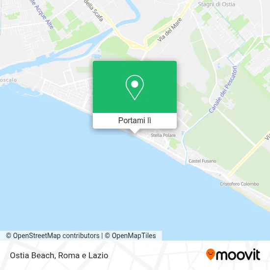 Mappa Ostia Beach