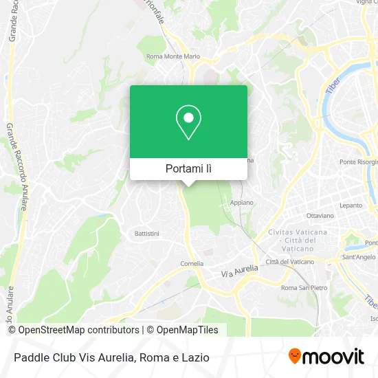 Mappa Paddle Club Vis Aurelia