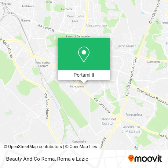 Mappa Beauty And Co Roma