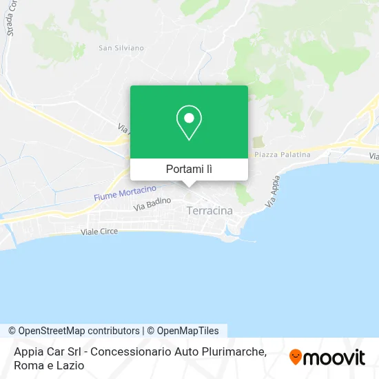 Mappa Appia Car Srl - Concessionario Auto Plurimarche