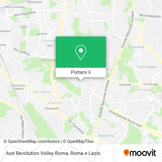 Mappa Asd Revolution Volley Roma