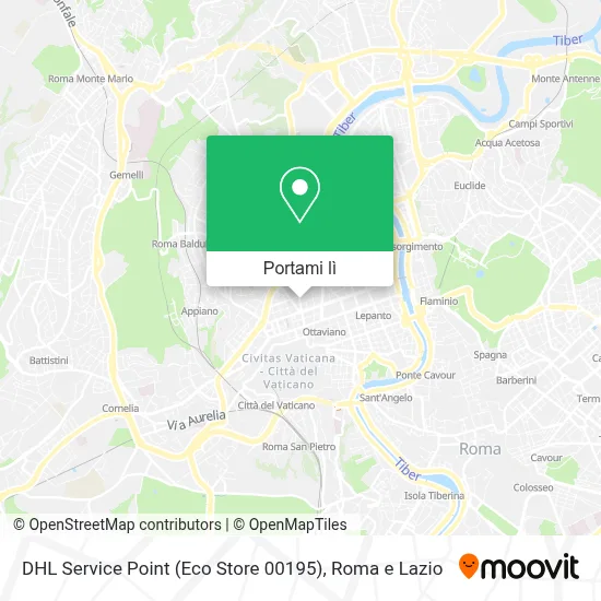 Mappa DHL Service Point (Eco Store 00195)