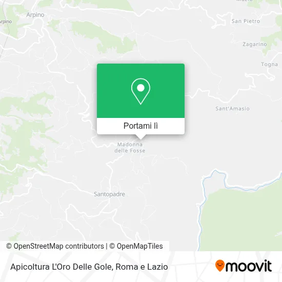 Mappa Apicoltura L'Oro Delle Gole