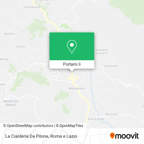 Mappa La Cialderia Da Pilone