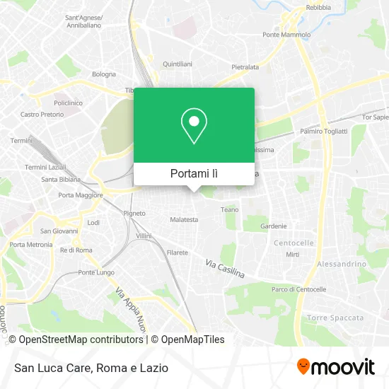 Mappa San Luca Care