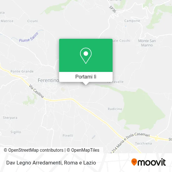 Mappa Dav Legno Arredamenti