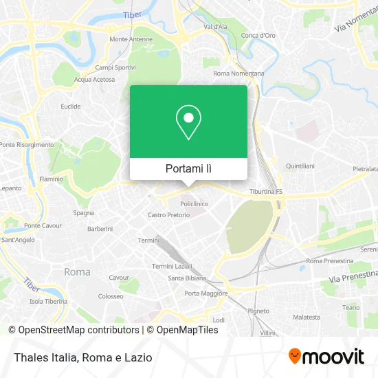 Mappa Thales Italia