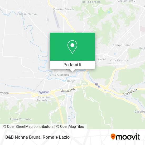 Mappa B&B Nonna Bruna
