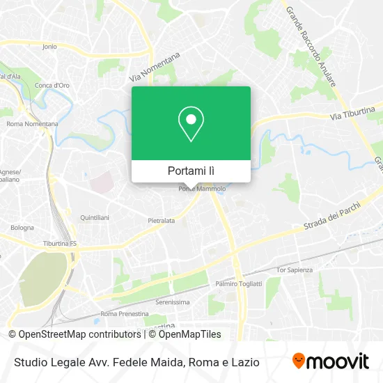Mappa Studio Legale Avv. Fedele Maida