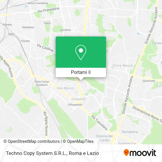 Mappa Techno Copy System S.R.L.