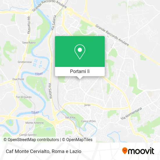 Mappa Caf Monte Cervialto