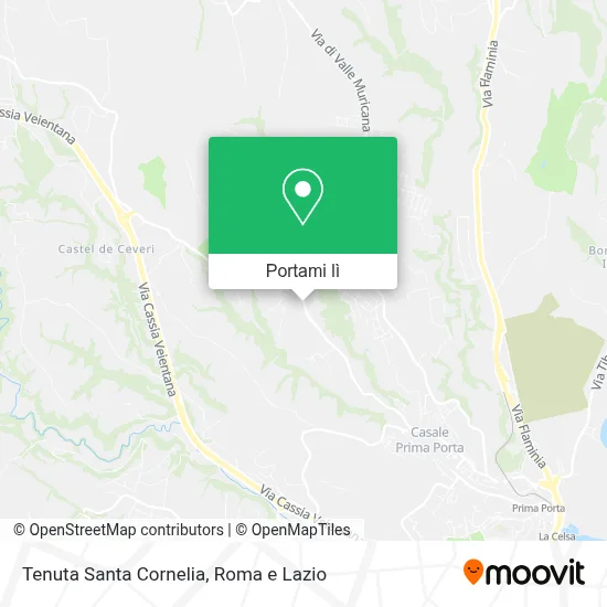 Mappa Tenuta Santa Cornelia