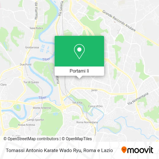 Mappa Tomassi Antonio Karate Wado Ryu