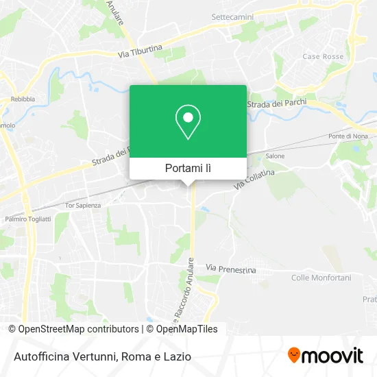 Mappa Autofficina Vertunni