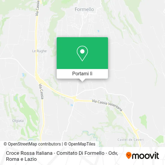Mappa Croce Rossa Italiana - Comitato Di Formello - Odv