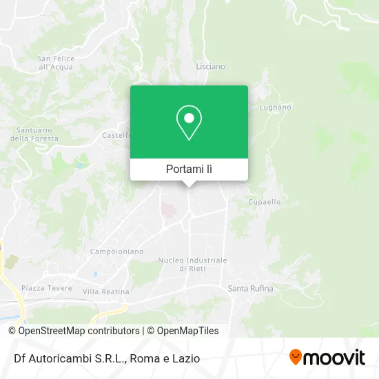 Mappa Df Autoricambi S.R.L.