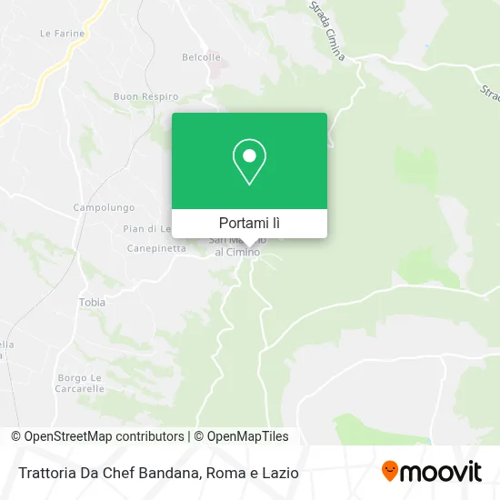 Mappa Trattoria Da Chef Bandana