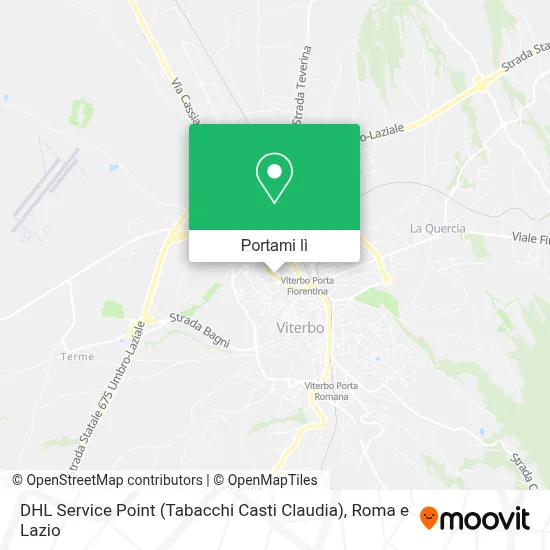 Mappa DHL Service Point (Tabacchi Casti Claudia)