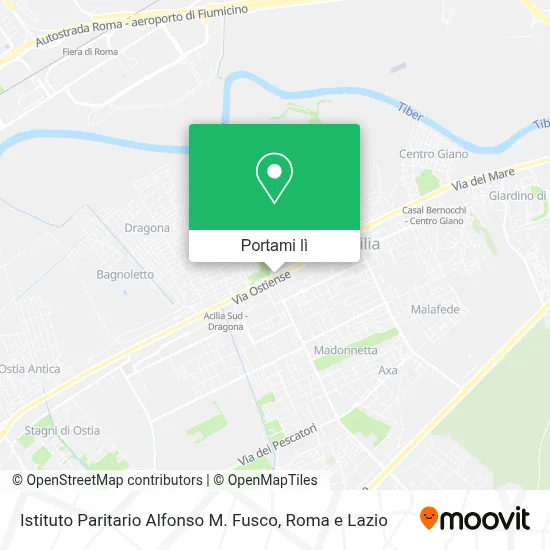 Mappa Istituto Paritario Alfonso M. Fusco
