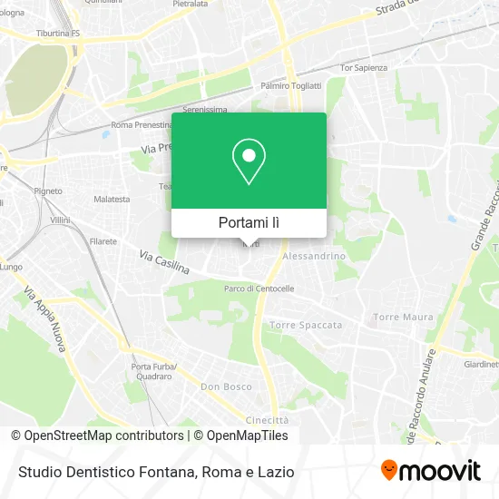 Mappa Studio Dentistico Fontana