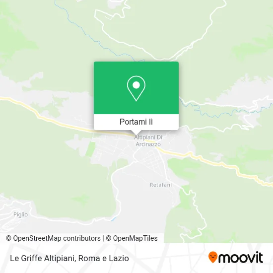 Mappa Le Griffe Altipiani