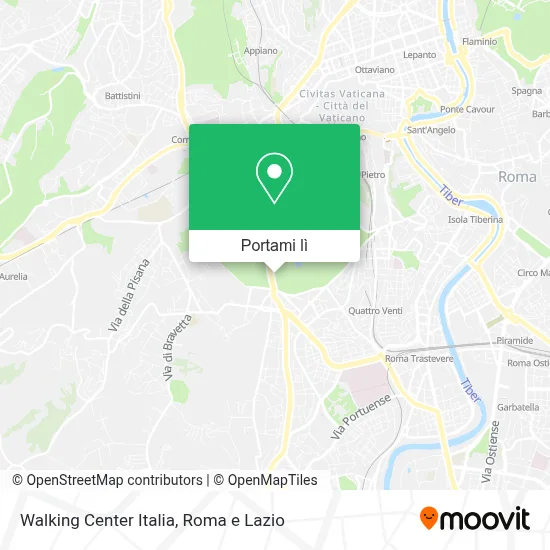 Mappa Walking Center Italia