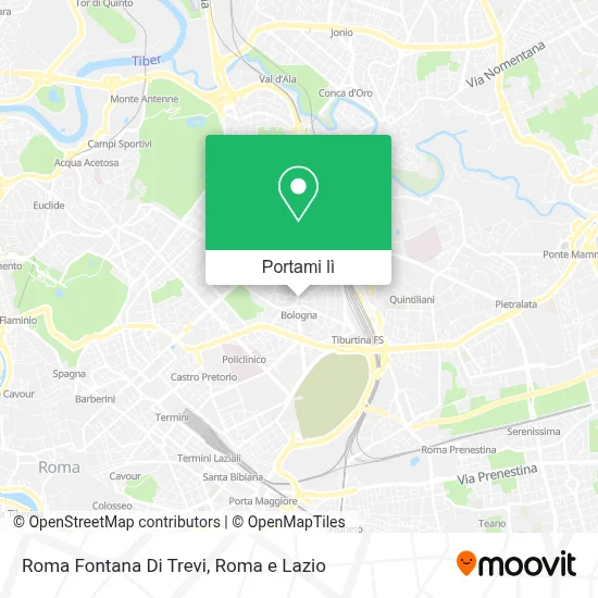 Mappa Roma Fontana Di Trevi