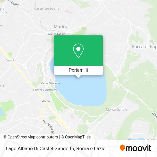 Mappa Lago Albano Di Castel Gandolfo
