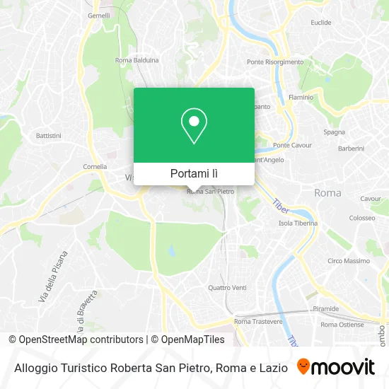 Mappa Alloggio Turistico Roberta San Pietro
