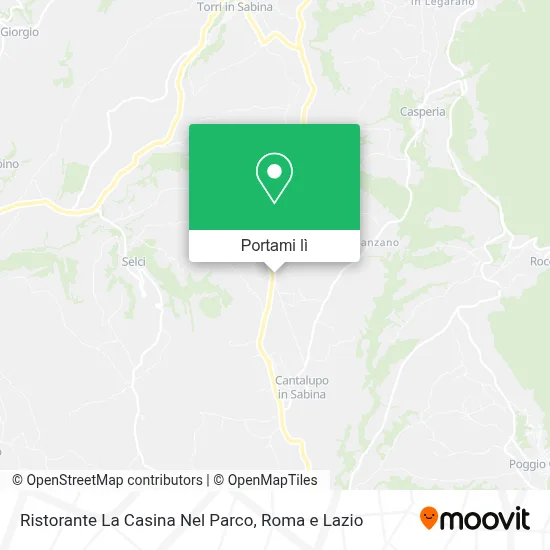 Mappa Ristorante La Casina Nel Parco