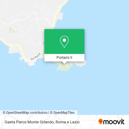 Mappa Gaeta Parco Monte Orlando
