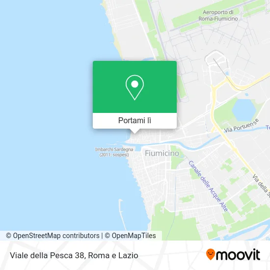 Mappa Viale della Pesca 38