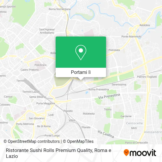 Mappa Ristorante Sushi Rolls Premium Quality