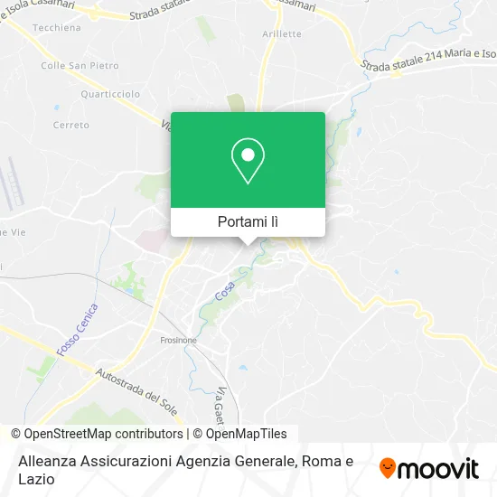 Mappa Alleanza Assicurazioni Agenzia Generale