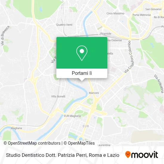 Mappa Studio Dentistico Dott. Patrizia Perri